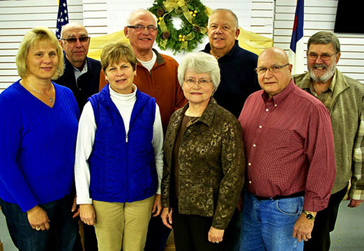 Founding Living Word Church Council. L to R: Deb Buttke (VP), Don Buth (first treasurer), Linda Wagner, Ardell Nelson (President), Jan Beck (treasurer), Gene Vostad, Jim Kiefer, Wilbur Letze. Not pictured: Jim Christenson and Dr. Ken Schulte.